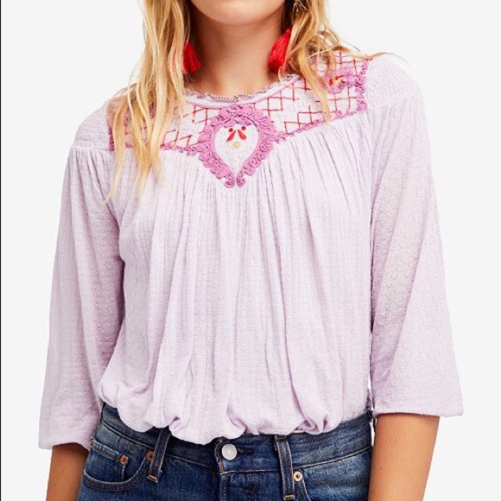 Free People Lilac Blouson